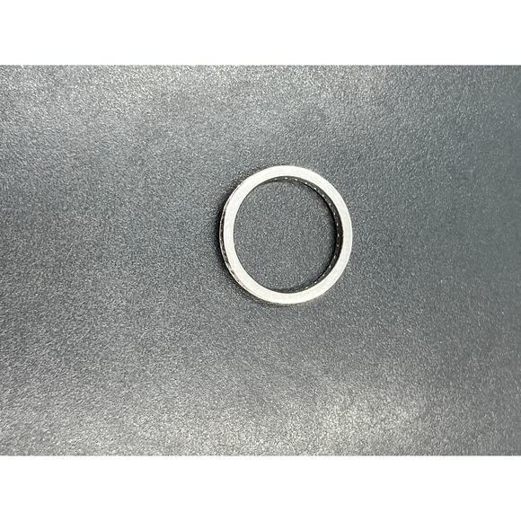 SW Signed Sterling Silver CZ Full Eternity Band Ring Sz 9.5 - Picture 8 of 12